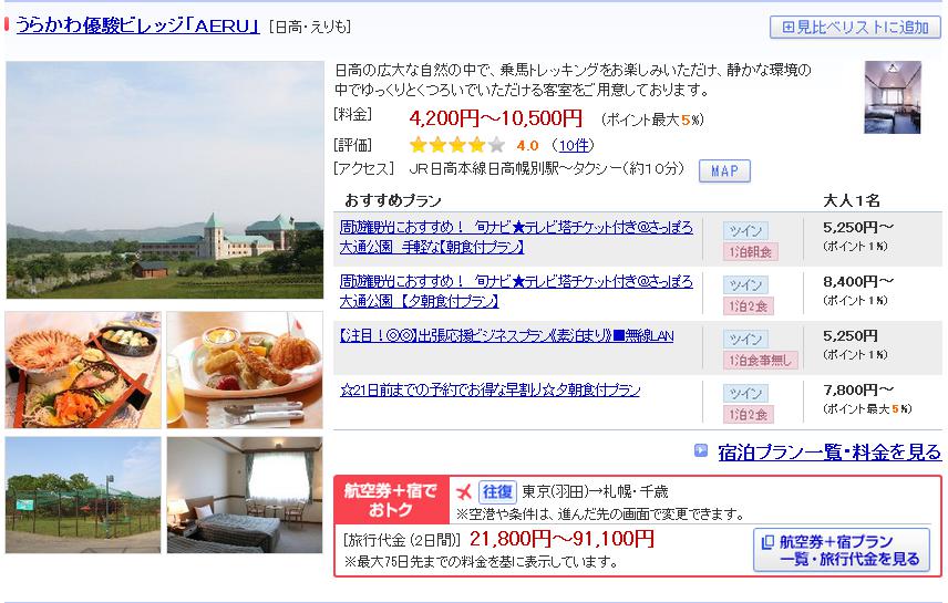 うらかわ優駿ビレッジ「ＡＥＲＵ」