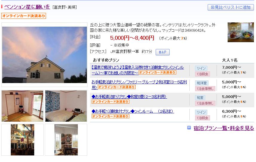 ペンション星に願いを