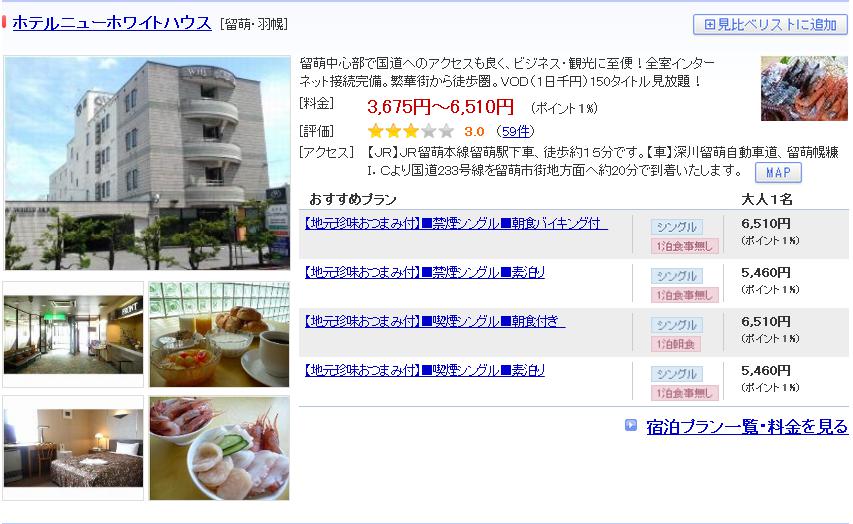 ホテルニューホワイトハウス