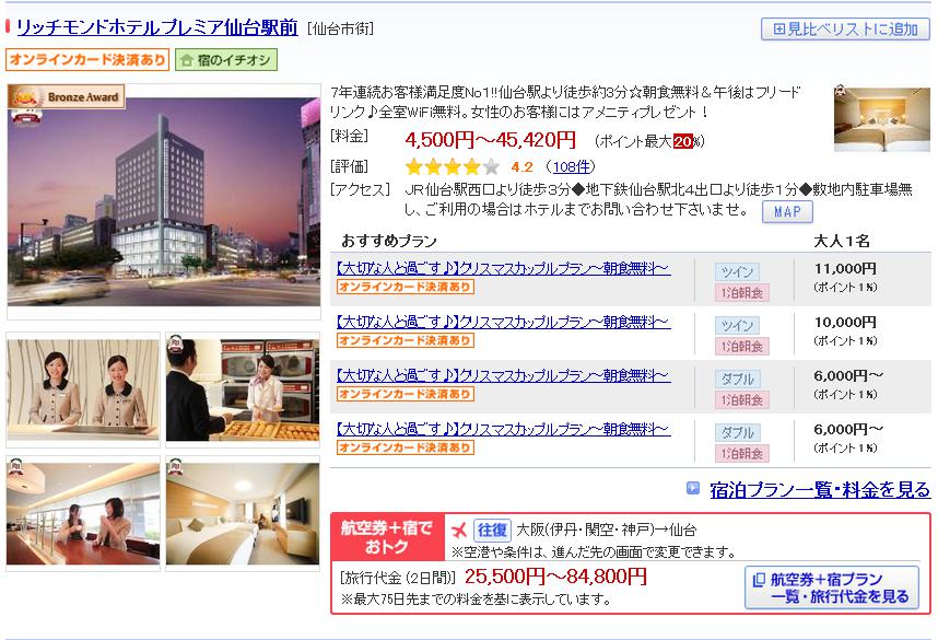 リッチモンドホテルプレミア仙台駅前