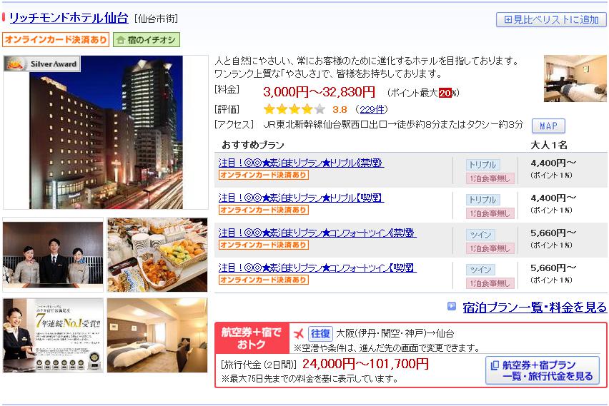 リッチモンドホテル仙台