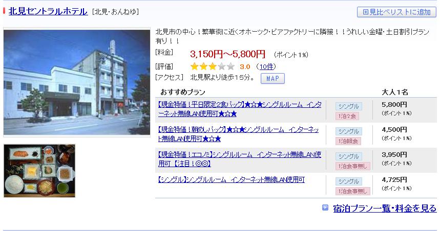 北見セントラルホテル