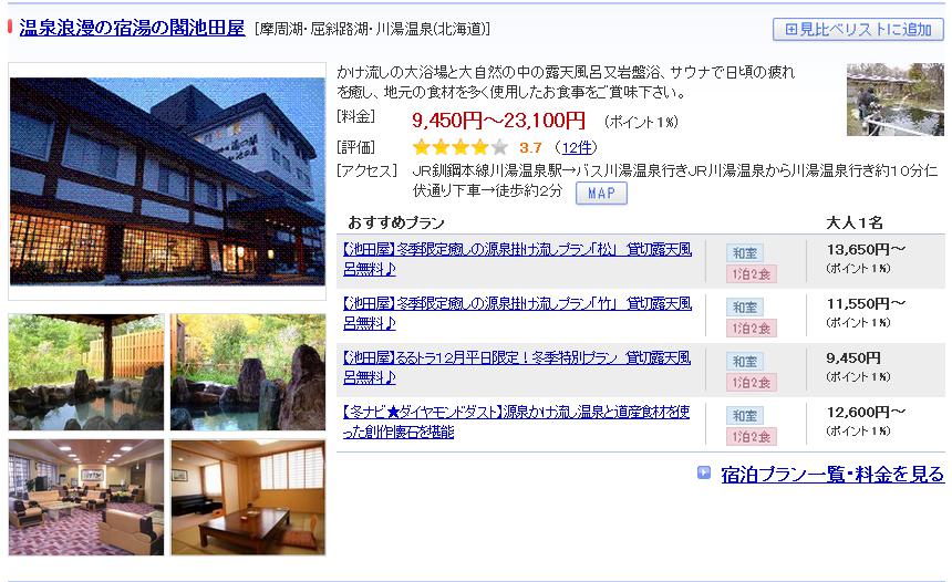 温泉浪漫の宿湯の閣池田屋