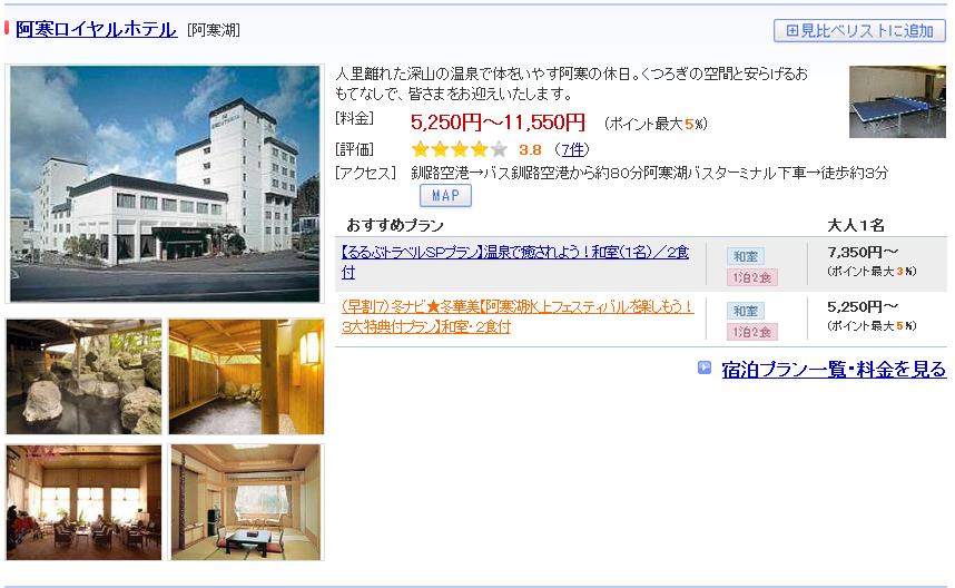 阿寒ロイヤルホテル