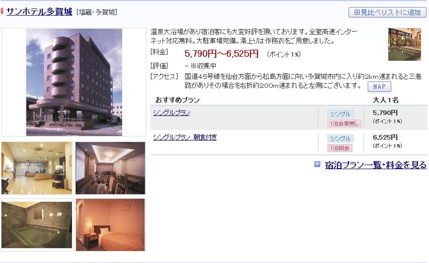 サンホテル多賀城
